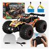 Weinsamkeit Macchina Telecomandata 1:20, Monster Truck RC 20 km/h | Fuoristrada Con Luci LED, 2 Batterie Per 40 Min, Radiocomando 2,4 GHz E Ammortizzatori In Metallo
