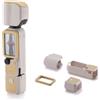 Tilta Custodia Protettiva Silicone per DJI Osmo Pocket 4 | Set completo da 4 custodie silicone, Per gimbal, corpo, schermo & impugnatura,Texture a onda antiscivolo,Beige