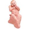 Love To Dream Swaddle UP, Neonato 2,2-3,8 kg - Rosa ciottolo | Vestibilità aderente, favorisce un sonno sano | 2,5 Tog per autunno e inverno (16-20°C) | Cotone e doppia cerniera