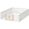 YAZOCO Box Bambini Pieghevole Recinto per Bambini Sicurezza Barriera Giochi Protezione 150 x 180 cm Aspirazione base