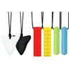 Alpwood Set di 6 collane per la dentizione per bambini con | Silicone alimentare, colori rilassanti, facile da pulire, chiusura a strappo sicura