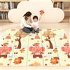 Soontrans Tappetino da gioco per bambini, pieghevole, 200 x 180 x 1 cm, Play Mat for Babies double face, in gommapiuma, impermeabile, portatile, con custodia (elefante per neonati)