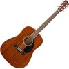 Fender CD-60S Chitarra Acustica Dreadnought Mogano Massello, Natural | La migliore chitarra acustica per principianti, tavola armonica in mogano massello, manico facile da suonare