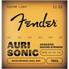 Fender AuriSonic 70CL Corde Chitarra Acustica 80/20 Bronzo 11-52 | Corde acustiche in acciaio di alta qualità, leggere e dal suono brillante e nitido, in bronzo 80/20