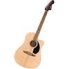 Fender Redondo CE Dreadnought Elettroacustica Natural, Cutaway | Chitarra acustica per principianti, accordatore e pickup incorporati, serie California, include lezioni virtuali gratuite