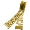 ROUHO Cinturino Acciaio Inossidabile 20mm 21mm Bracciale Metallo Ricambio Estremità Curva Massiccio Argento per Rolex GMT-Master II