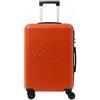 Kappa Trolley da Cabina 55x40x20 cm, Valigia Rigida in Policarbonato con 4 Ruote Doppie e Lucchetto TSA, Bagaglio a Mano Leggero e Compatto per Ryanair, Wizz Air ed EasyJet 352F56W, Arancione