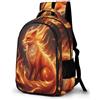 WECECE Zaino Scuola Fire Fox Print Bambina 8-12 Anni Zaino Scuola Animal Ragazzo Classe 5 Cartella per Scuola Primaria, Bookbag Rientro Scolastico Rientro Scuola Regalo Studenti