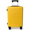 Kappa Trolley da Cabina 55x40x20 cm, Valigia Rigida in PC Policarbonato con 4 Ruote Doppie e Lucchetto a combinazione, Bagaglio a Mano Compatto per Ryanair, Wizz Air ed EasyJet 352F56W, Giallo