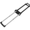 Garneck Maniglia Telescopica per Valigia Trolley di Ricambio Regolabile | Lega di Alluminio, Ferro e Plastica, per Valigie Rigide e Morbide, Argento e Nero, 1 Pezzo