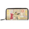 Braccialini Allround Lt Portafoglio modello zip around decorato con una stampa originale ispirata all'universo dei Looney Tunes, con Bugs Bunny, Lola Bunny e Daffy Duck protagonisti di una divertente