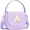 YOOLIFE Borsa a tracolla da ragazza, borsa a tracolla per bambini, Lilla, A | Regali per bambine da 3 4 5 6 7 8 9 10 anni, regalo di compleanno personalizzato per bambini, adolescenti, sorelle, nipote