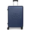 Kappa Trolley da Cabina 55x40x20 cm, Valigia Rigida in Policarbonato con 4 Ruote Doppie e Lucchetto TSA, Bagaglio a Mano Leggero e Compatto per Ryanair, Wizz Air ed EasyJet 352F56W, Blu Navy
