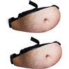 Generic Regalo divertente per gli uomini, marsupio a forma di pancia da birra, marsupio a forma di pancia, borsa per papà con cintura regolabile, regalo novità per lui, A, Divertente (2PC)