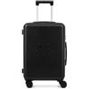 Kappa Trolley da Cabina 55x40x20 cm, Valigia Rigida in PC Policambonato con 4 Ruote Doppie e Lucchetto a combinazione, Bagaglio a Mano Compatto per Ryanair, Wizz Air ed EasyJet 352F55W, Nero