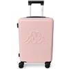 Kappa Trolley da Cabina 55x40x20 cm, Valigia Rigida in PC Policarbonato con 4 Ruote Doppie e Lucchetto a combinazione, Bagaglio a Mano Compatto per Ryanair, Wizz Air ed EasyJet 352F56W, Rosa Cipria
