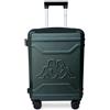 Kappa Valigia Rigida Bagaglio a Mano 55x40x20 cm, Trolley da Cabina in ABS con 4 Ruote Doppie, Lucchetto TSA, Leggera e Compatta, Adatta per Ryanair Wizzair EasyJet 352F53W, Verde Militare