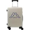 Kappa Trolley da Cabina 55x40x20 cm, Valigia Rigida in PC Policambonato con 4 Ruote Doppie e Lucchetto a combinazione, Bagaglio a Mano Compatto per Ryanair, Wizz Air ed EasyJet 352F55W, Bianco Sporco