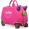 TRUNKI Valigia per bambini con ruote anteriori a 360°, bagaglio a mano da 17,6 litri, bagaglio a mano con ruote, bagaglio a mano approvato come bagaglio a mano, bagaglio da viaggio leggero per bambini