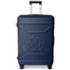 Kappa Valigia Rigida Bagaglio a Mano 55x40x20 cm, Trolley da Cabina in PC Policarbonato con 4 Ruote Doppie, Lucchetto a combinazione, Compatta, Adatta per Ryanair Wizzair EasyJet 352F53W, Blu Navy