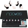 NOOVES Strisce per Unghie in Gel Semipolimerizzato | White Cow - Art Design | Strisce per unghie in gel semi-durato| Adesivi per unghie semi-permanenti in gel| Gel Nail stickers| Unghie in