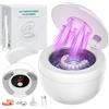 LuxeEire Pulitore a Ultrasuoni 45.000Hz per Apparecchi Dentali | 4 Modalità con Luci UV, 200ml, Acciaio Inox 304, per Mascherine, Invisalign, Protesi, Gioielli, USB