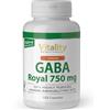 Vitality Nutritionals GABA Royale Vitality Nutritionals by VitaminExpress - Capsule ad alto dosaggio (750 mg per capsula, acido gamma-aminobutirrico, senza additivi, senza ingegneria genetica, 750 mg per capsula, 120 pezzi