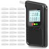 ROTKUSZ Etilometro Portatile Certificato, Altamente Preciso Alcoltest con Display LCD Digitale e 30 Bocchini, Etilometro Portatile con Memoria e Suggerimenti Vocali, per Test Personali, Famiglie
