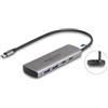 Delock USB 10 Gbps 2 Port Typ-A+ 2 Type-C Hub mit Anschluss und