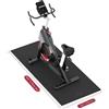 StarTech Tappetino protettivo per attrezzature fitness - Modello HBEN01 - PVC da 6 mm - Antiscivolo e fonoassorbente - Adatto per tapis roulant e cyclette da casa - 152 x 76 cm - Rosso