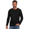 JP 1880 Maglia Serafino Basic con Maniche Lunghe e abbottonatura 702555