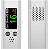 NGBFF Rilevatore di gas, Rilevatore di monossido carbonio 3 in 1, rilevatore CO da viaggio ricaricabile, professionale e preciso, con allarme(Silver)