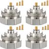Ancable Adattatore per radiatore M30 x 1,0 su M30 x 1,5 per valvole Oventrop 1011445 - Valvola termostatica per valvola di riscaldamento (4 pezzi)