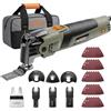 Funguard Utensile Multifunzione Oscillante 400W, 6 Velocità,38 Accessori | Strumento Oscillante Kit, 15000-22000RPM,4.5° Angolo di Oscillazione, Per Raschiatura,Taglio,Lucidatura