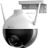 EZVIZ PTZ Telecamera di sicurezza CCTV 360° WiFi per esterni, rilevamento umano AI, tracciamento automatico, visione notturna a colori 30 m, FHD 1080p, impermeabile, compatibile con Alexa