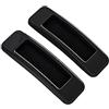 tooloflife Maniglia scorrevole autoadesiva, 2 pezzi, maniglie scorrevoli autoadesive per porte e finestre, in plastica ABS, per finestre interne, porte del bagno, 11 x 3 cm, colore: nero