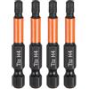QUARKZMAN 4pz H4 Inserti per Avvitatore 4mm Punta Piatta Metrica 1/4 Attacco Esagonale 50mm (2) Cacciavite Industriale Bussola Esagonali in Fosfato Nero Magnetico Lungo