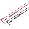VOLTCRAFT KIT puntali di sicurezza Spina a banana 4 mm - Sonda 1.20 m Nero, Rosso VOLTCRAFT MS-4N
