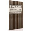 RMF PRO Pannelli Decorativi Per Parete in Legno Naturale 120x60, Fumo Chiaro - Pannelli Fonoassorbenti Decorativi con Assorbimento Acustico, Decorazioni Parete Interni - Pannelli Legno per Pareti