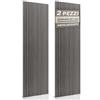 RMF PRO Set 2 Pannelli Decorativi Per Parete in Legno Naturale 240x60, Rovere Grigio - Pannelli Fonoassorbenti Decorativi con Assorbimento Acustico, Decorazioni Interni - Pannelli Legno per Pareti