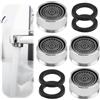 Smomend 4PCS Aeratore Rubinetto M24 per Cucina e Bagno, Rompigetto Rubinetto Filtro Acqua Cucina, Tecnologia Innovativa Anticalcare e Risparmio Idrico, Flusso 5 Litri/min