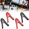 Fyearfly Morsetti a Coccodrillo da 100A, 4 Pezzi Rosso+Nero Morsetti di Prova Elettrici da 100 A Isolati Acciaio Resistente e ABS, Con Robusta Fibbia di Fissaggio, per L'Avviamento di Emergenza Dell