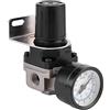 Haofy Regolatore Pressione Aria Compressa G1/4 con Manometro, Valvola di Controllo per Compressore, Intervallo Regolazione 0.05-0.85 MPa, Stabile per Officina Fai da Te Industria