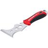 BGS Do it yourself BGS Diy 76135 - Spatola multifunzione 15 in 1, 75 mm | Lunghezza: 220 mm, in acciaio inox, manico a 2 componenti, lama temprata, tappo a percussione, foro per appenderlo