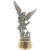 Generico 40.009.30 007 statua silouette arcangelo san michele argento con base oro dorata misura 7 cm