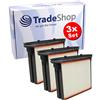 Trade-Shop 3 filtri di ricambio per aspirapolvere Bosch Gas 25, Gas 50 e Gas 50 M 50 m
