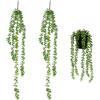 Rairsky 2 Pezzi Piante Finte Cadenti 65cm, Pianta Artificiale Sospesa | Piante Artificiali Pendenti, Plastica, per Casa, Giardini, Decorazioni Murali, Balcone, Soggiorno, Bagno