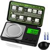 Alaoo Bilancia di Precisione, 50g/0.001g con Display LCD e 7 unità, A | Digital Mini Bilancia Tascabile Gram, Funzione di Calibrazione e Tara, Adatto per Cucine, Gioielli, Polveri e Bigiotteria