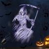iShabao Proiettore dinamico 3D per Halloween, con timer, impermeabile, lampada di proiezione a LED con pupazzo bianco, per parete, finestra, giardino, cortile, festa