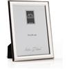 ARTÉ 15x20 Cornice per foto, Made in Italy, elegante placcata in argento, Silver Plated antiossidante, Fascia 1,5 cm, Bellissima cornice in Silver Plated con retro in legno mogano E136/15x20